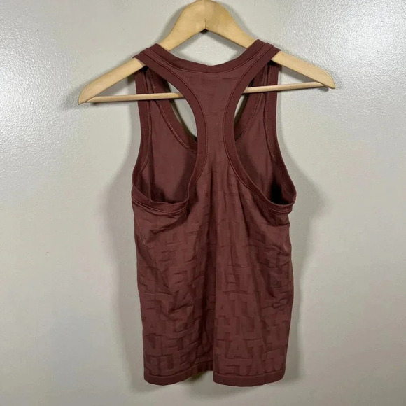 Athleta Momentum Logo Tank Top Size Small Hearth Rose Athletic Running Workout - Picture 3 of 10